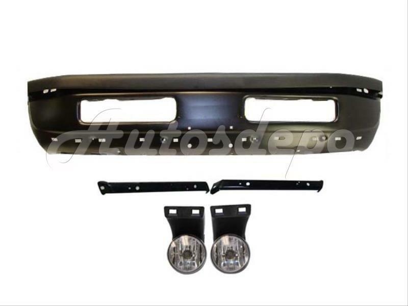 Front Sport Bumper Support Kit with Fog Lights 94-01 Dodge Ram - Click Image to Close